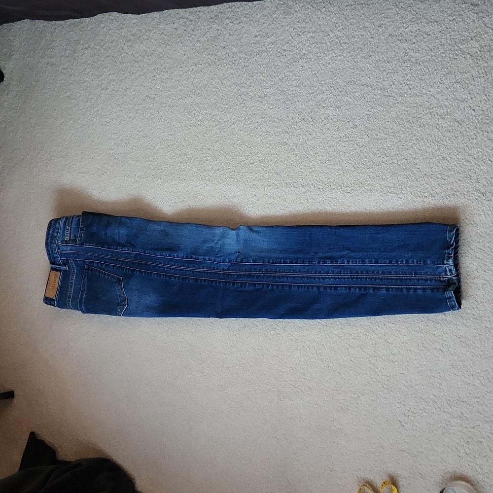 YEST D-NIM Jeans Dark Blue Denim Straight Leg Jeans Size 4 - Picture 2 of 12
